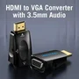 Vention Adaptador HDMI (Macho) a VGA (Hembra) con Audio Jack 3.5mm, Conversor aidb0